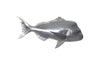 Phillips Collection Australian Snapper Fish Wall Sculpture Resin Polished Aluminum Finish Accent