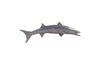 Phillips Collection Barracuda Fish Wall Sculpture Resin Polished Aluminum Finish Accent