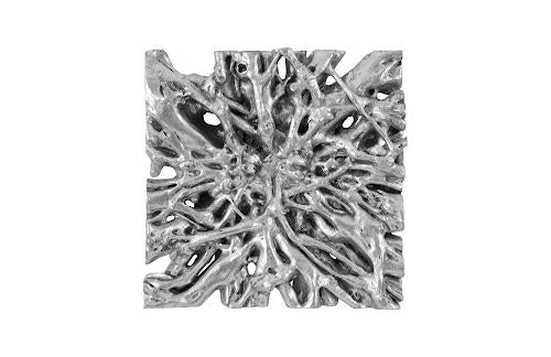 Phillips Square Root Wall Art Silver Leaf MD