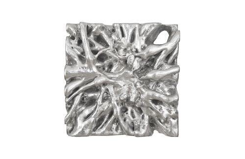 Phillips Square Root Wall Art Silver Leaf
