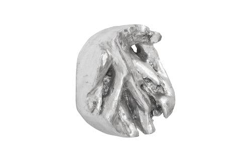 Phillips Cast Root Wall Tile Resin Silver Leaf Round