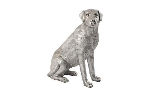 Phillips Labrador Dog, Sitting Silver Leaf