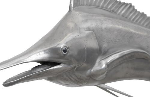 Phillips Blue Marlin Fish Aluminum Finish