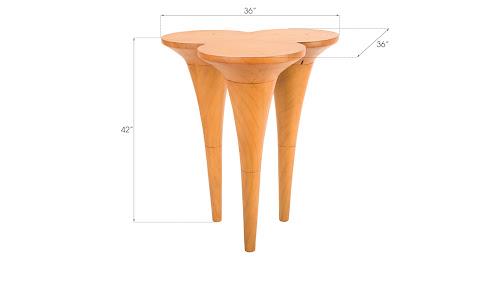 Phillips Marley Bar Table Resin Faux Bois Finish