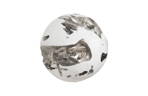 Phillips Cast Root Wall Ball Silver Leaf White LG