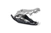 Phillips Collection Crocodile Skull Black/Silver Leaf Accent