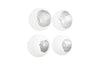 Phillips Collection Broken Egg Wall Art White And Silver Leaf Set Of 4 Accent