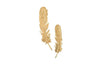 Phillips Collection Feathers Wall Art Small Gold Leaf Set Of 2 Accent
