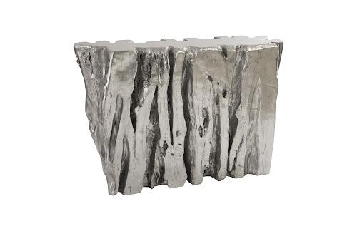 Phillips Freeform Console Table Silver Leaf