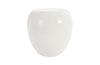 Phillips Collection River Stone Gel Coat White Side Table