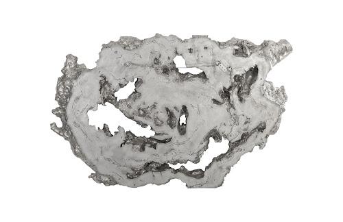 Phillips Burled Root Wall Art Large Silver Leaf