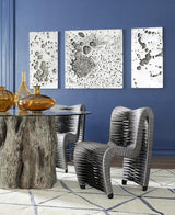 Phillips Splotch Wall Art Square Silver Leaf