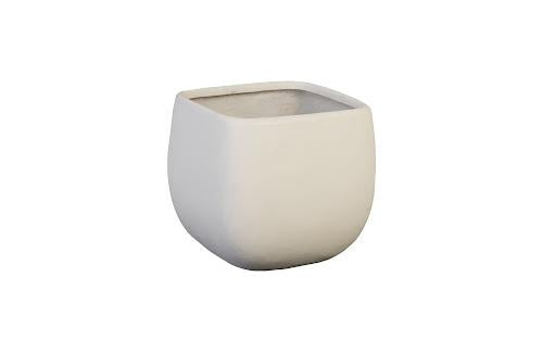 Phillips Swell Planter Small White