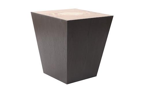 Phillips Trapezoid Side Table Brown