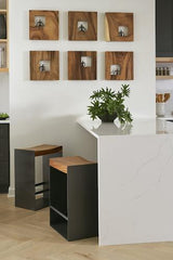 Phillips Iron Frame Bar Stool Natural