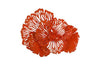 Phillips Collection Flower Wall Art Small Coral Metal Accent