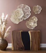 Phillips Flower Wall Art Medium Ivory Metal
