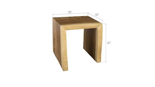 Phillips Waterfall Side Table Natural