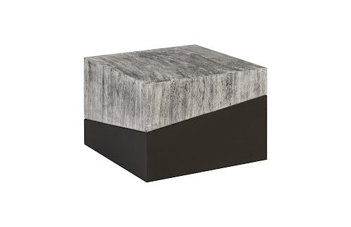 Phillips Geometry Small Coffee Table Gray Stone