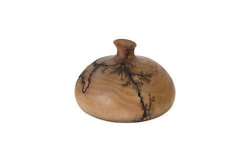 Phillips Lightning Vase Mango Wood Short