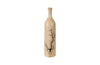 Phillips Collection Lightning Bottle Mango Wood Long Neck Vase
