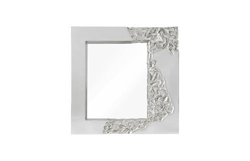 Phillips Mercury Mirror, Square, Silver Leaf  Silver