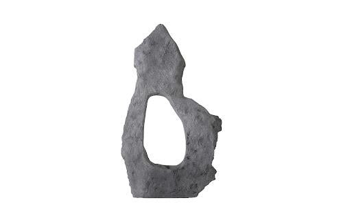 Phillips Colossal Cast Stone Sculpture Single Hole Charcoal Stone