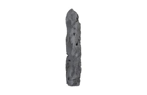 Phillips Colossal Cast Stone Sculpture Two Holes Charcoal Stone