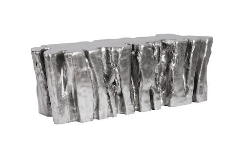 Phillips Freeform Root Bench Silver Leaf