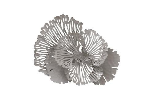 Phillips Flower Wall Art Small Gray Metal