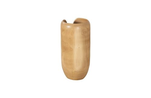 Phillips Interval Wood Vase Natural Small