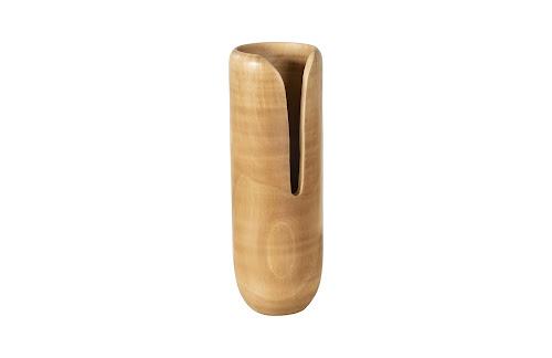 Phillips Interval Wood Vase Natural Large