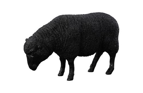 Phillips Sheep Sculpture Gel Coat Black