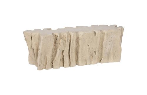 Phillips Freeform Root Bench Roman Stone