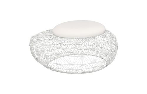 Phillips Wire Mesh Stone Stool with Cushion SM