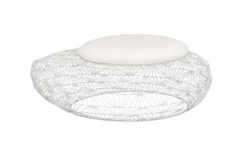 Phillips Wire Mesh Stone Stool with Cushion LG