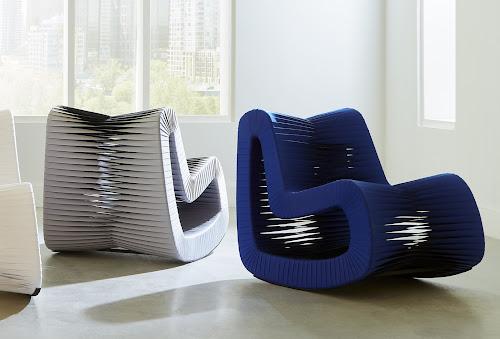 Phillips Seat Belt Rocking Chair Blue/Black