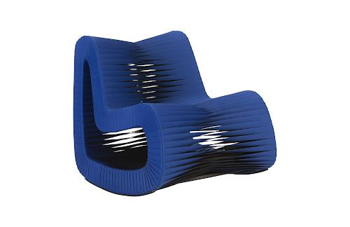 Phillips Seat Belt Rocking Chair Blue/Black