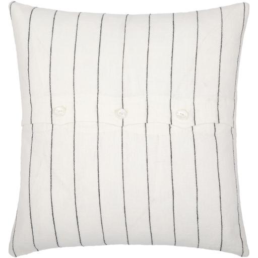 Surya Linen Stripe Buttoned LNB-001 Pillow Cover