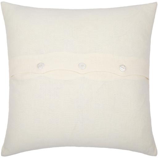 Surya Linen Stripe Embellished LSP-001 Pillow Cover