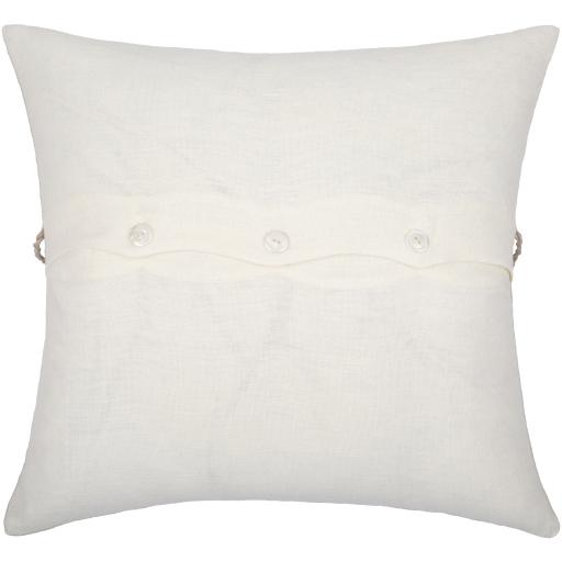 Surya Linen Stripe Embellished LSP-003 Pillow Cover