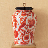 Scalamandre Maison Arcadia Coral Ginger Jar