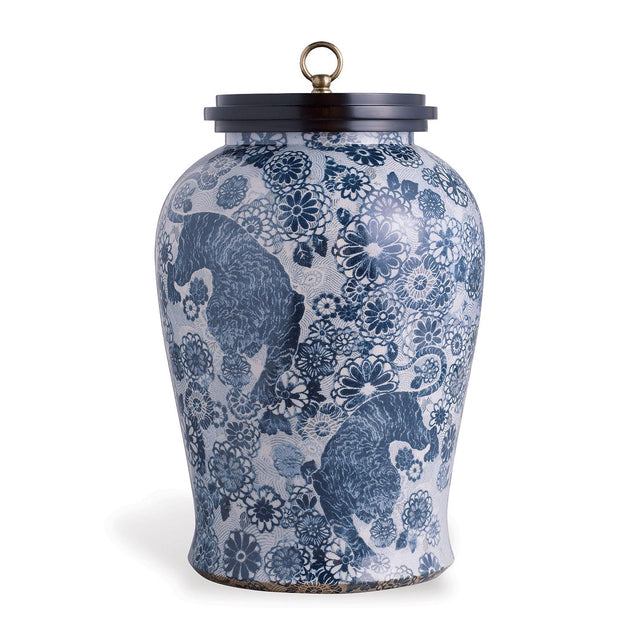 Scalamandre Maison Siberian Tiger Blue Ginger Jar