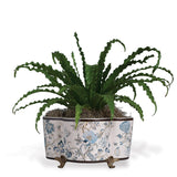 Scalamandre Maison Pondicherry Blue Planter