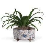 Scalamandre Maison Pondicherry Blue Planter