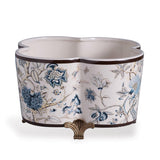 Scalamandre Maison Pondicherry Blue Planter