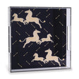 Scalamandre Maison Le Zebre Black Tray