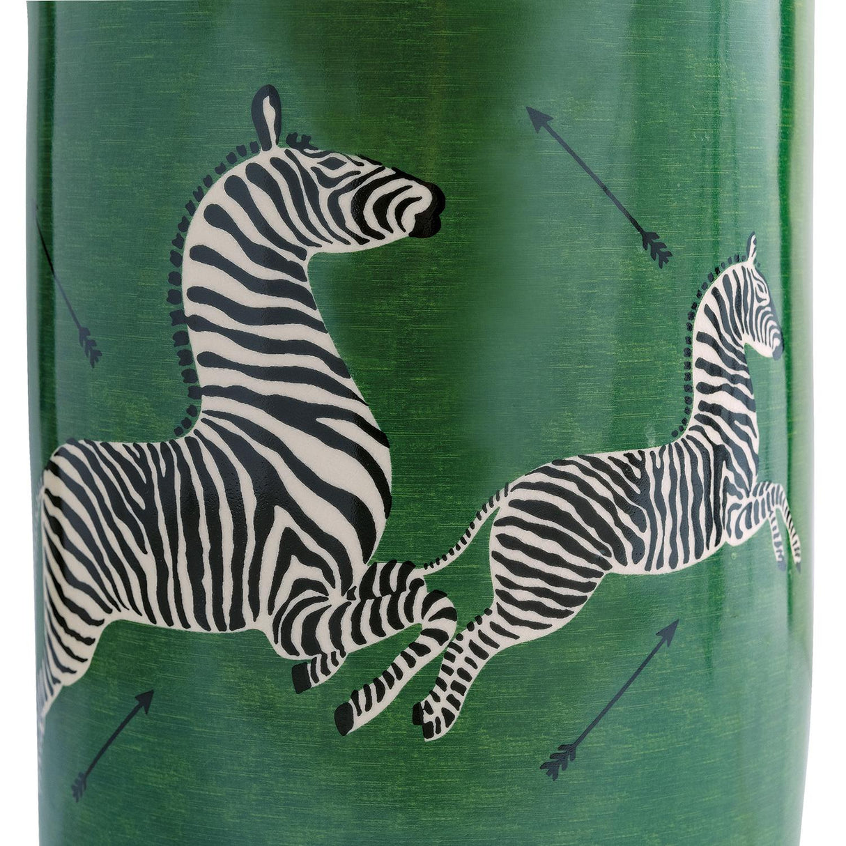 Scalamandre Maison Zebra Green Stool