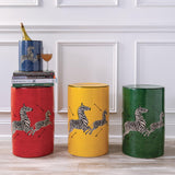 Scalamandre Maison Zebra Red Stool