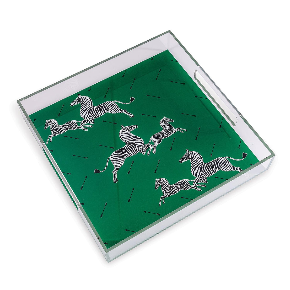 Scalamandre Maison Zebra Green Tray